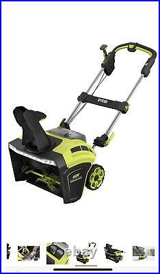 Ryobi 20in. 40V Single Stage Brushless Cordless Electric Snow Blower (RY40850) 2