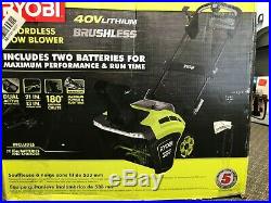 Ryobi 21 in. 40-Volt Brushless Cordless Electric Snow Blower RY40860