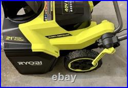 Ryobi 40V 21 Single-Stage Auger-Propelled Snow Blower (Tool Only)
