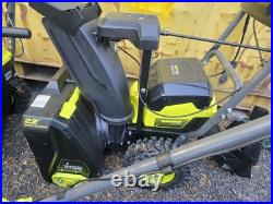 Ryobi 40V Two Stage Cordless Snow Blower 22in withBattery & Charger