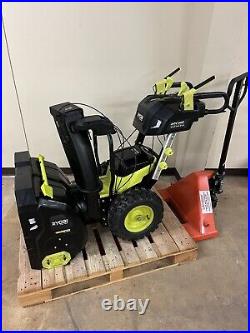 Ryobi Cordless Electric Snow Blower 24in Self Propelled 4x 6ah Batteries RY40807