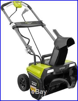 Ryobi Electric Snow Blower 20 in. 40-Volt Brushless Cordless LED Headlights New