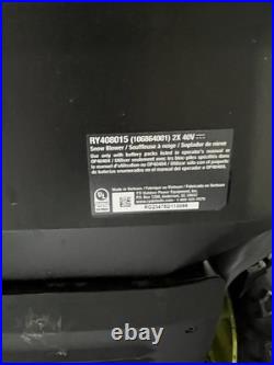 Ryobi RY408015 40V HP Brushless Whisper Serie 22 TwoStage Snow Blower TOOL ONLY