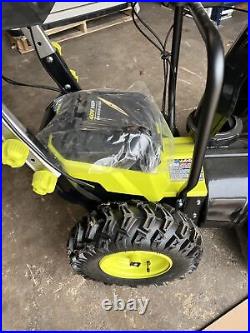 Ryobi RY40807 40V 24 Snow Blower with 6 batteries read description