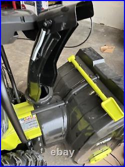 Ryobi RY40807 40V 24 Snow Blower with 6 batteries read description