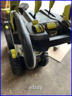 Ryobi RY40807 40V 24 Snow Blower with 6 batteries read description