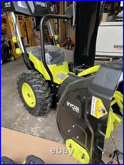 Ryobi RY40807 40V 24 Snow Blower with 6 batteries read description