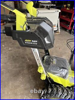 Ryobi RY40807 40V 24 Snow Blower with 6 batteries read description