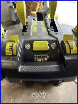 Ryobi RY40807 40V 24 Snow Blower with 6 batteries read description