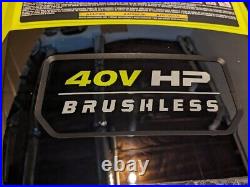 Ryobi RY408101VNM Brushless Whisper 40v HP 21 Snow Blower -7.5Ah Batteries (x2)