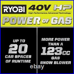 Ryobi RY40890VNM 40V HP Brushless 18 in. Electric Snow TOOL ONLY NO BATTERIES