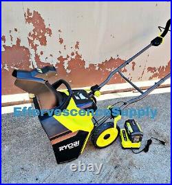 Ryobi RY40890VNM 40v Cordless Brushless 18 Snow Blower With6AH Battery