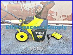 Ryobi RY40890VNM 40v Cordless Brushless 18 Snow Blower With6AH Battery