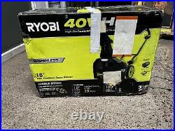 Ryobi RY40890 40V HP Brushless 18 in. Single-Stage Cordless Electric Snow