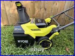 Ryobi RY40HPSNO2 40V 21 Single Stage Snow Blower (Tool Only)