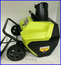 Ryobi RYAC803-S 20 in. 13 Amp Corded Electric Snow Blower, GR BT Ryobi RYAC803-S 20 in. 13 Amp Corded Electric Snow Blower, GR BT