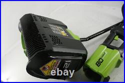 SEE NOTES Greenworks PRO 80V Cordless Snow Shovel W 2.0 AH Battery 2600602