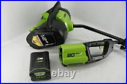 SEE NOTES Greenworks PRO 80V Cordless Snow Shovel W 2.0 AH Battery 2600602