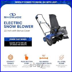 SNOW JOE 15-AMP ELECTRIC SNOW BLOWER 22 DUAL LED LIGHTS BONUS Scratch & Dent SNOW JOE 15-AMP ELECTRIC SNOW BLOWER 22 DUAL LED LIGHTS BONUS Scratch & Dent