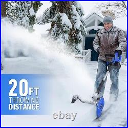SOYUS Cordless Snow Shovel, 20V 10-Inch Cordless Snow Blower, Electric Snow Shov
