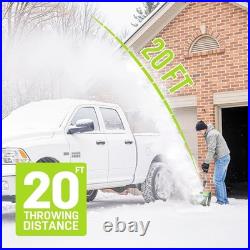 STEELITE 21V 12 Electric Cordless Snow Shovel with 4.0-Ah Battery and Charger