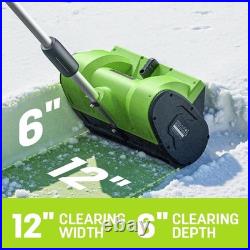 STEELITE 21V 12 Electric Cordless Snow Shovel with 4.0-Ah Battery and Charger STEELITE 21V 12 Electric Cordless Snow Shovel with 4.0-Ah Battery and Charger