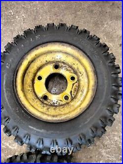 Set of John Deere 1032 826 Snowblower Wheels with 4.80 X 8 Carlisle Tires SAVE