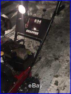 Snapper 8245 Snow Blower 8hp 24inch with Light 2 stage Snow thrower