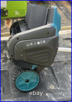 Snow Blower Cordless 17-inch with Wheels, Electric Tanbaby
