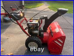 Snow Blower Troy-Bilt 357cc, elec start, 8 scoop, power steer Exc. Condition Snow Blower Troy-Bilt 357cc, elec start, 8 scoop, power steer Exc. Condition