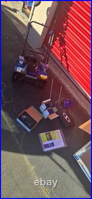 Snow Joe 18 48V Cordless Snow Blower Kit 2 Batteries + Charger Used Excellent C