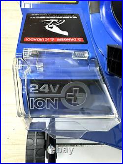 Snow Joe 24V-X2-SB18-CT 48V Cordless Snow Blower Tool Black/Blue