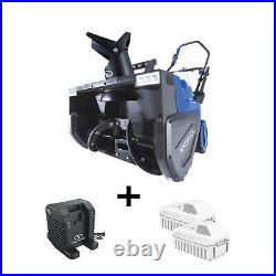 Snow Joe 24V-X2-SB22 MAX iON+ Brushless Cordless Single-Stage Snow Blower Kit