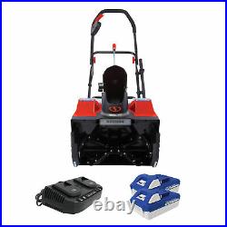 Snow Joe 48-Volt Cordless Snow Blower 18-Inch 2 x 4.0-Ah Batteries & Charger