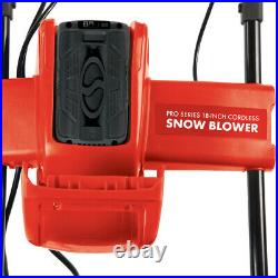 Snow Joe Cordless Single Stage Snow Blower 18-Inch 5 Ah Battery Brushless