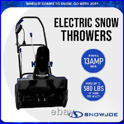 Snow Joe Electric Snow Blower, Push Snow Thrower, Blue (Used)