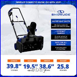 Snow Joe Electric Snow Blower, Push Snow Thrower, Blue (Used)