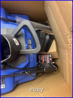Snow Joe Electric Snow Blower, Push Snow Thrower for Driveway Snow Removal, Blue