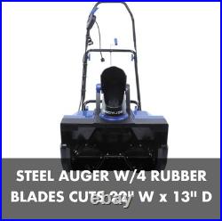 Snow Joe Electric Walk-Behind Single-Stage Snow Blower, 22-inch, 14.5-amp SJ626E