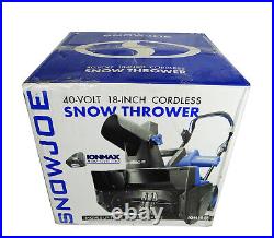 Snow Joe ION18SB 18-Inch 40 Volt Cordless Single Stage Brushless Snow Thrower