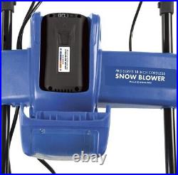 Snow Joe ION18SB-PRO 18-Inch 5.0 Ah Cordless Single Stage Brushless Blower, BLUE Snow Joe ION18SB-PRO 18-Inch 5.0 Ah Cordless Single Stage Brushless Blower, BLUE