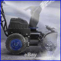 Snow Joe ION8024-CT Cordless Two Stage Snow Blower 24-Inch Blue