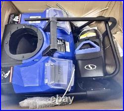 Snow Joe IONMAX 24V Cordless Snow Blower Electric Engine, 24V-X2-SB18-GO read