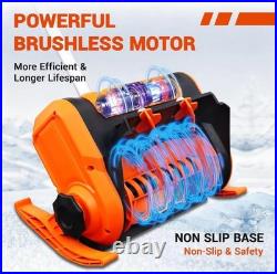 Snow Shovel for Driveway, 21V 8.0Ah Cordless Snow Blower with Battery and