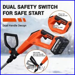Snow Shovel for Driveway, 21V 8.0Ah Cordless Snow Blower with Battery and