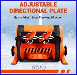Snow Shovel for Driveway, 21V 8.0Ah Cordless Snow Blower with Battery and