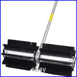 Snow sweeper Gasoline Powered Broom Sweeper, 52cc 2 Stroke, Broom Brush 24x9 EPA
