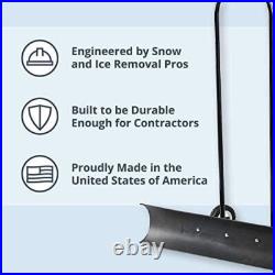 Snowcaster 70snc 36-inch Bi-directional Wheeled Snow Shovel Pusher. 10.5x36. Blk