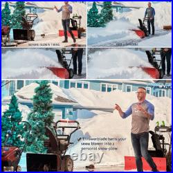 Snowplow Kit Blade & Hardware 22-32 2/3 Stage Snow Blower Attachment Universal