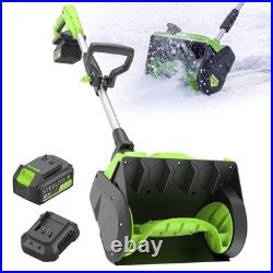 Steelite 21V 13 Cordless Snow Shovel Brushless with 4.0-Ah Battery and Charger